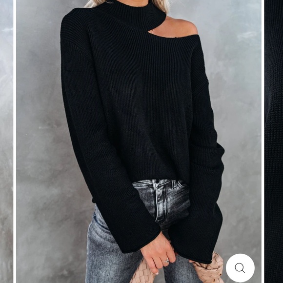 Vici Sweaters - VICI DOLLS black sweater with cutout NWT